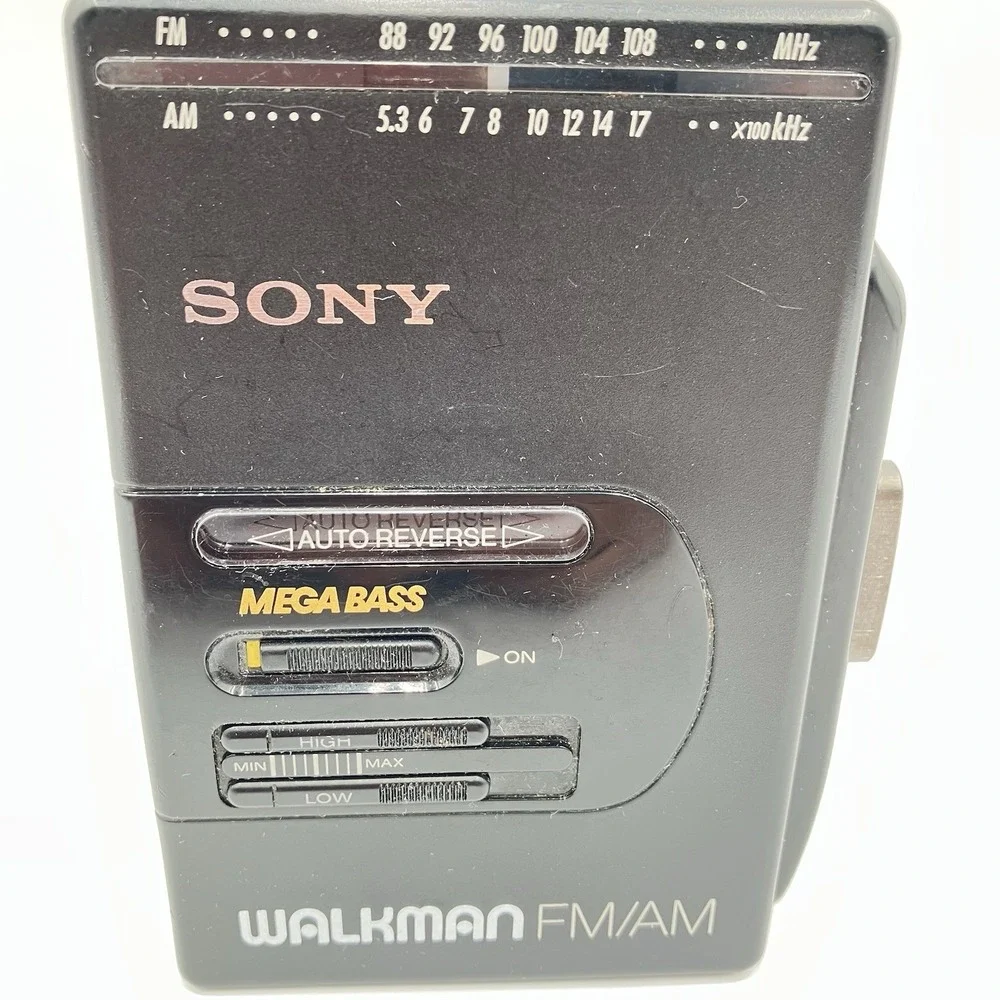 Sony Walkman WM-F2065 AM/FM Cassette Mega Bass Player New Belt - Reconditioned